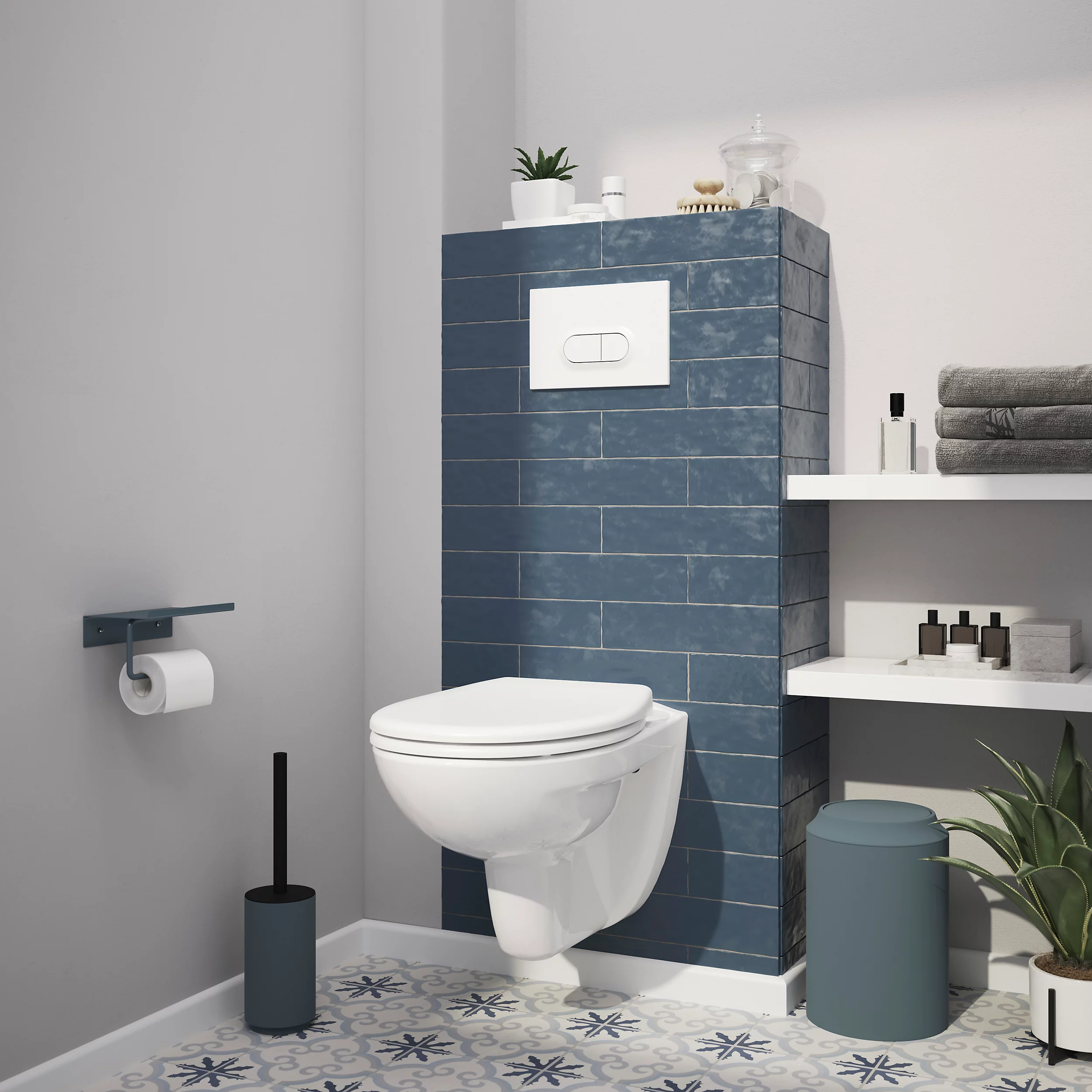 Des toilettes suspendues